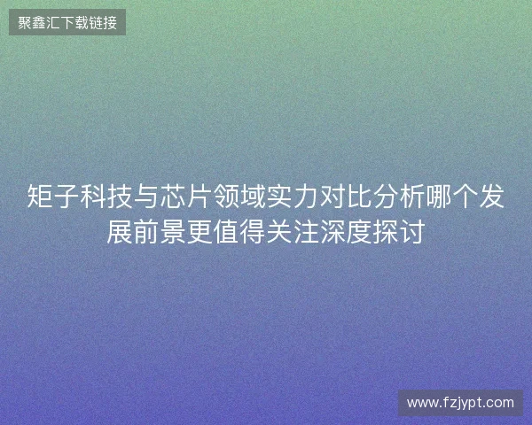 矩子科技与芯片领域实力对比分析哪个发展前景更值得关注深度探讨 矩子科技与芯片领域实力对比分析哪个发展前景更值得关注深度探讨